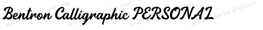 Bentron Calligraphic PERSONAL Regul字体转换